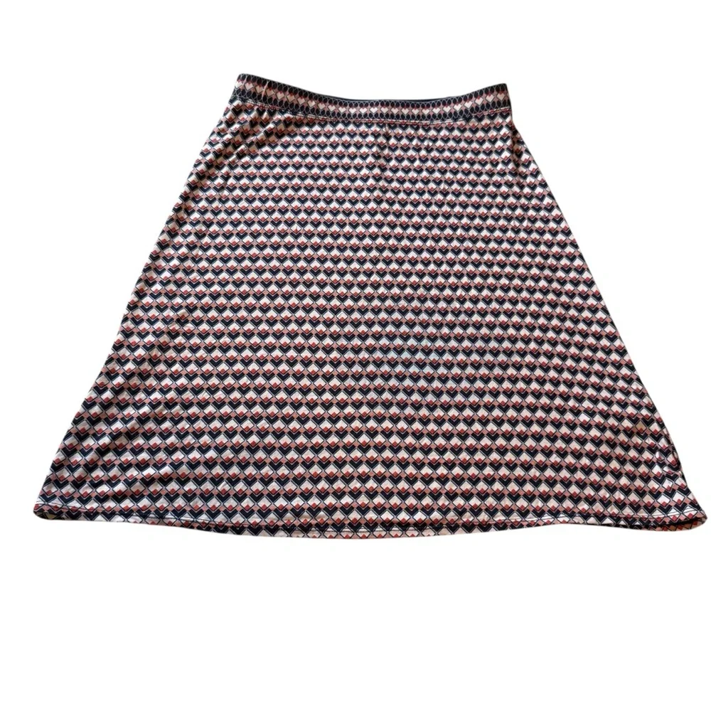 NWT MAX STUDIO A-LINE SKIRT GEOMETRIC PRINT SIZE XS